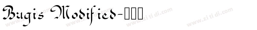 Bugis Modified字体转换